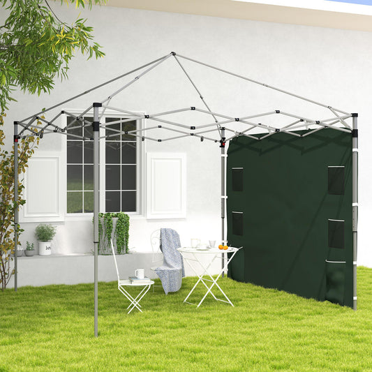 Outsunny Replacement Gazebo Sidewall in Green, image 2
