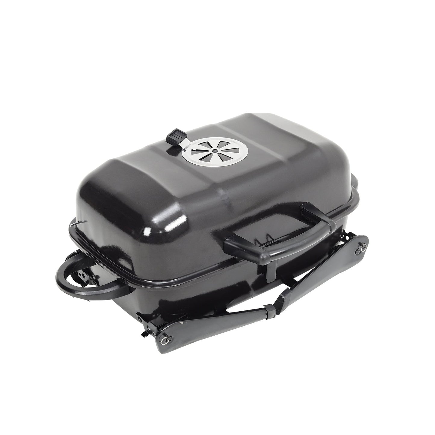 Portable Charcoal BBQ Grill Tabletop Mini Grill with Lip