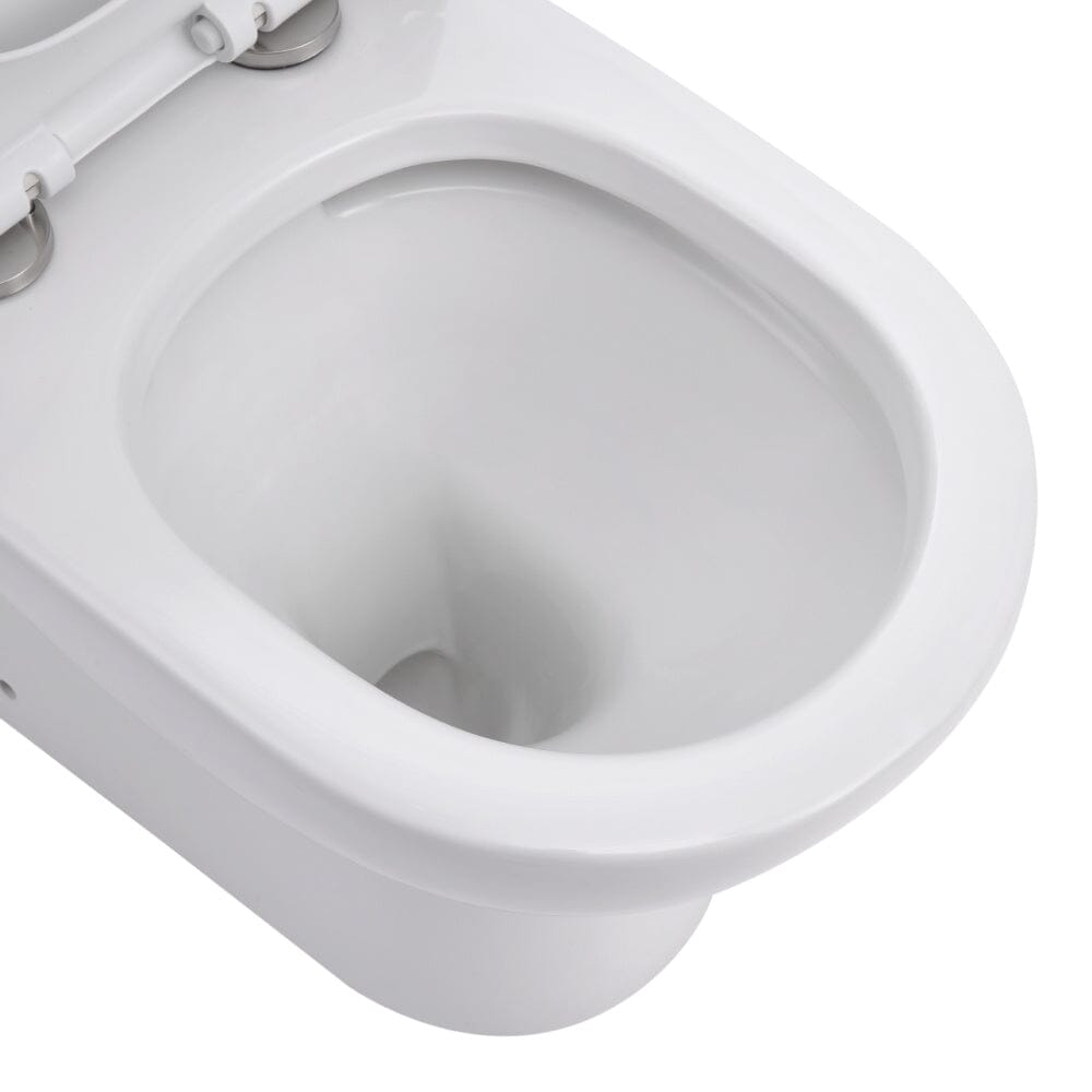 63cm D Comfortable 2-Piece Elongated Toilet with Dual Flush