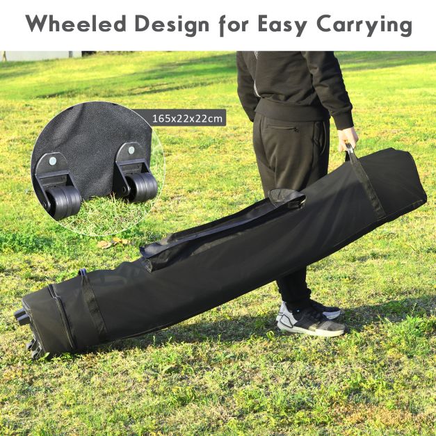 10' x 10' Portable Pop Up Canopy Event Party Tent Adjustable with Roller Bag-Gray
