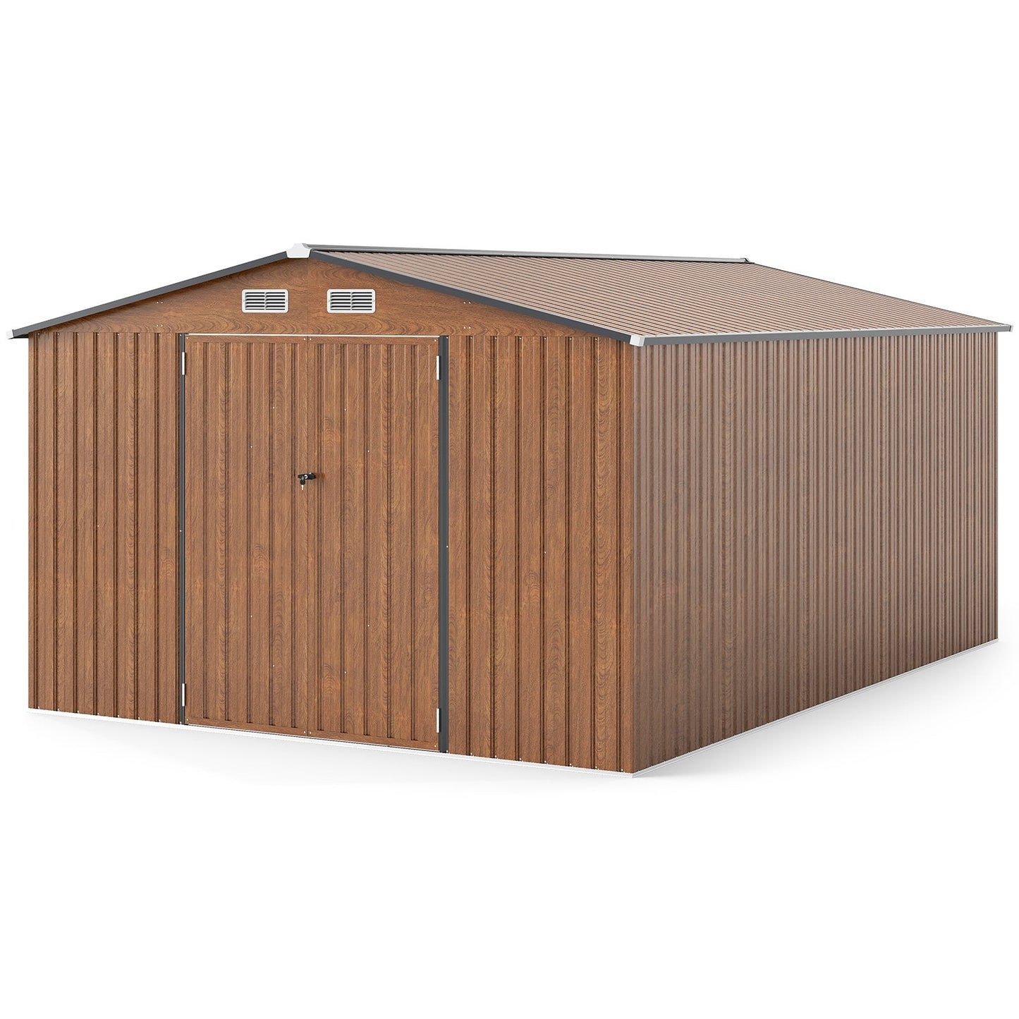 426 cm x 300 cm Outdoor Storage Shed Large Garden Tool House-Wood