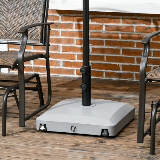 Outsunny Garden Parasol Base Holder in Light Grey, image 2