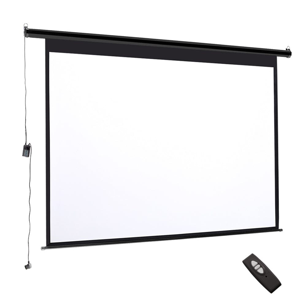 S/M/L Electric Projector Screen with Remote control