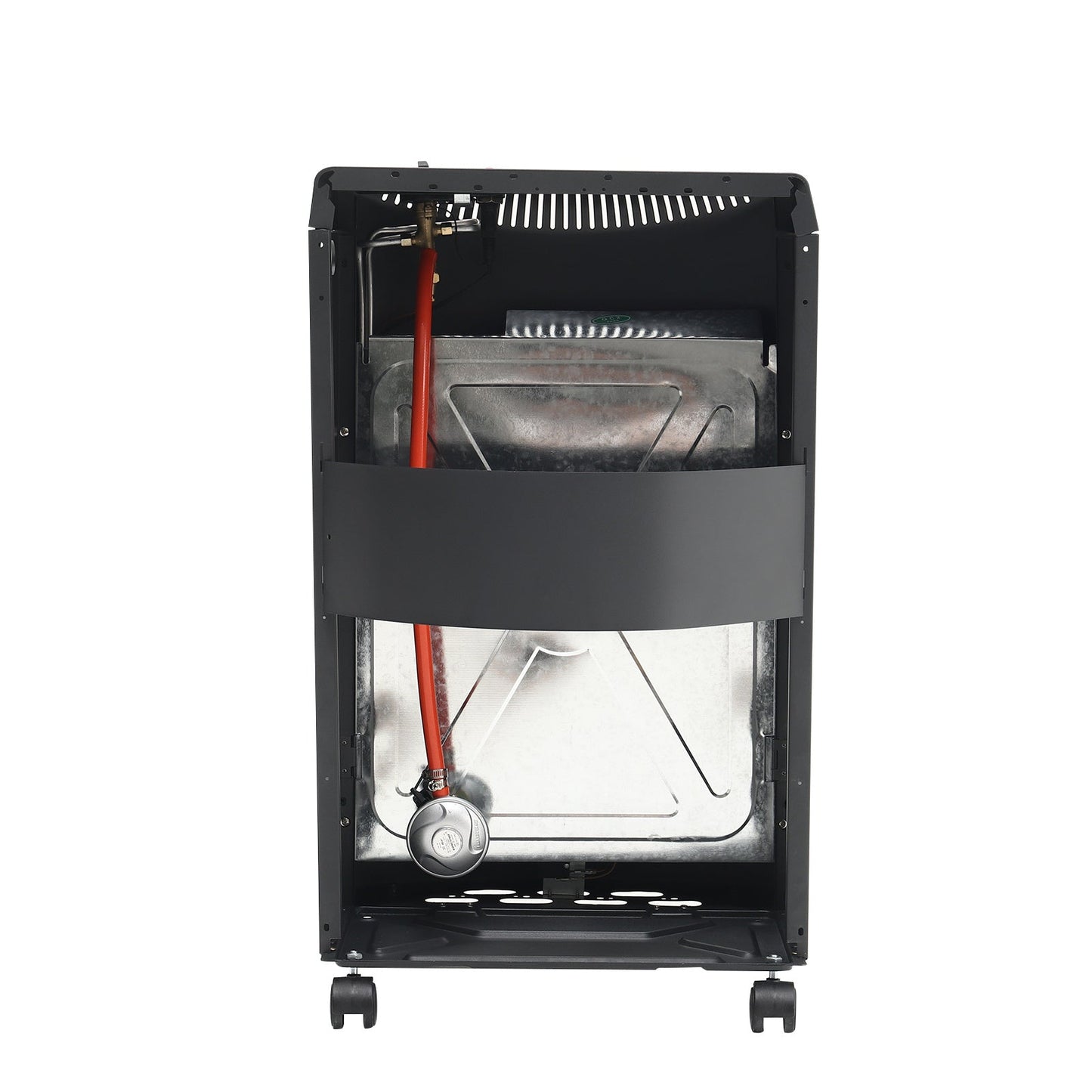 Black 4.2KW Portable Heater Free Standing Heating Cabinet Butane Gas Heater