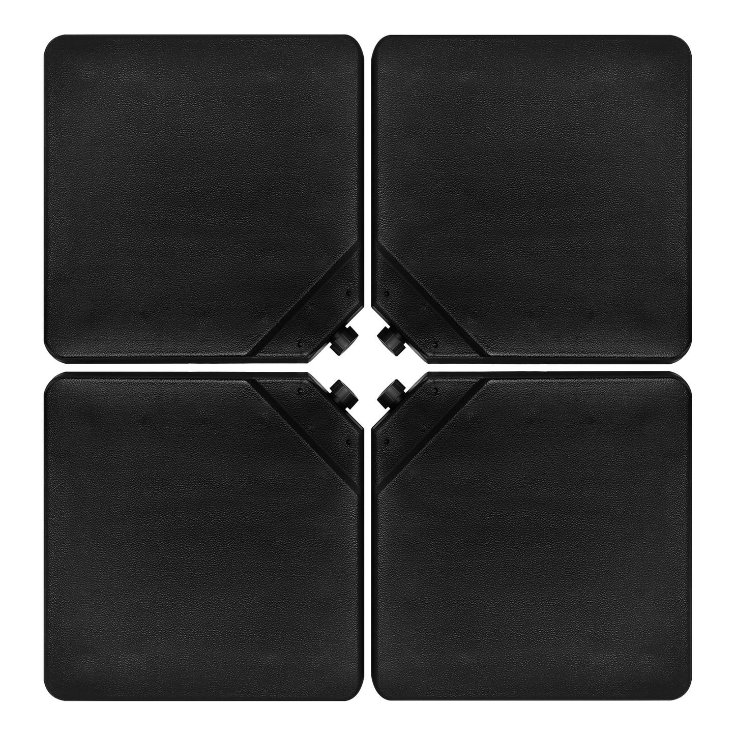 4 Pieces Portable Square Outdoor Umbrella Base with Handle
