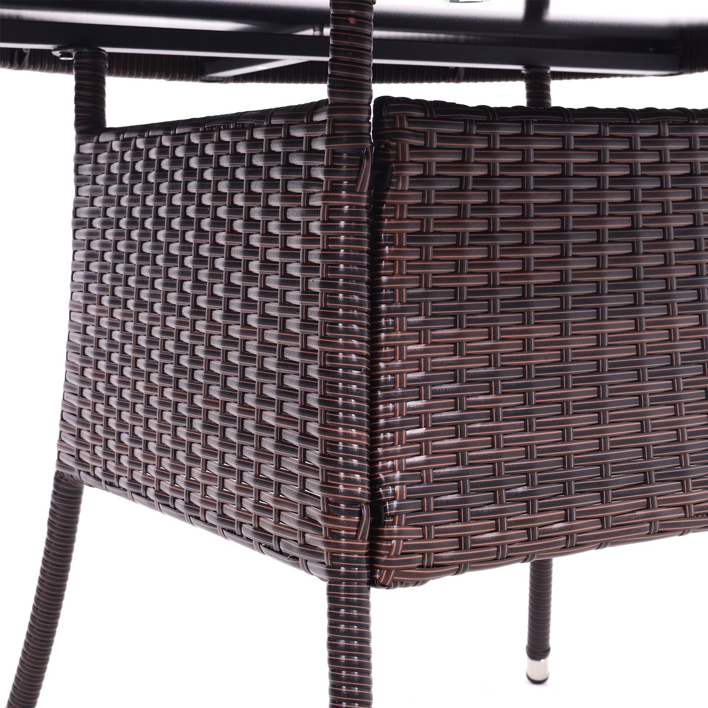 Round/Square Rattan Garden Table & Parasol Hole