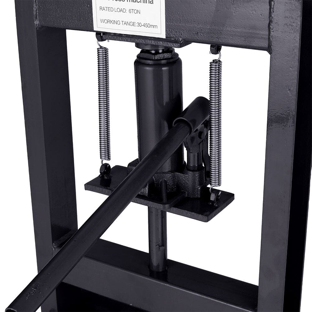 6 Ton Hydraulic H-Frame Shop Press Adjustable Working Table