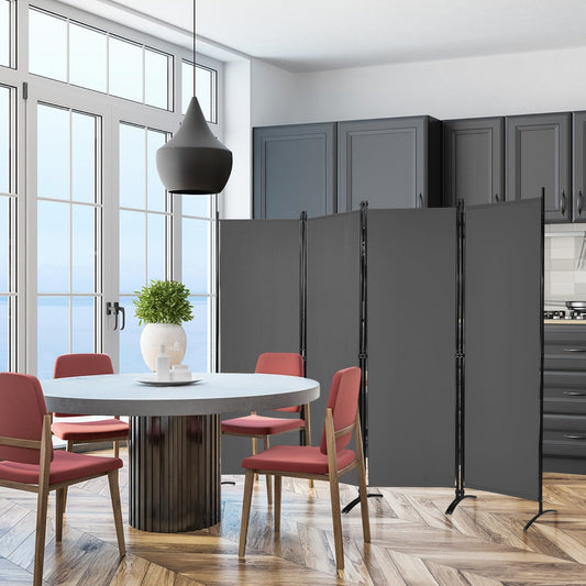4 Panel Wall Privacy Screen Protector for Home-Grey