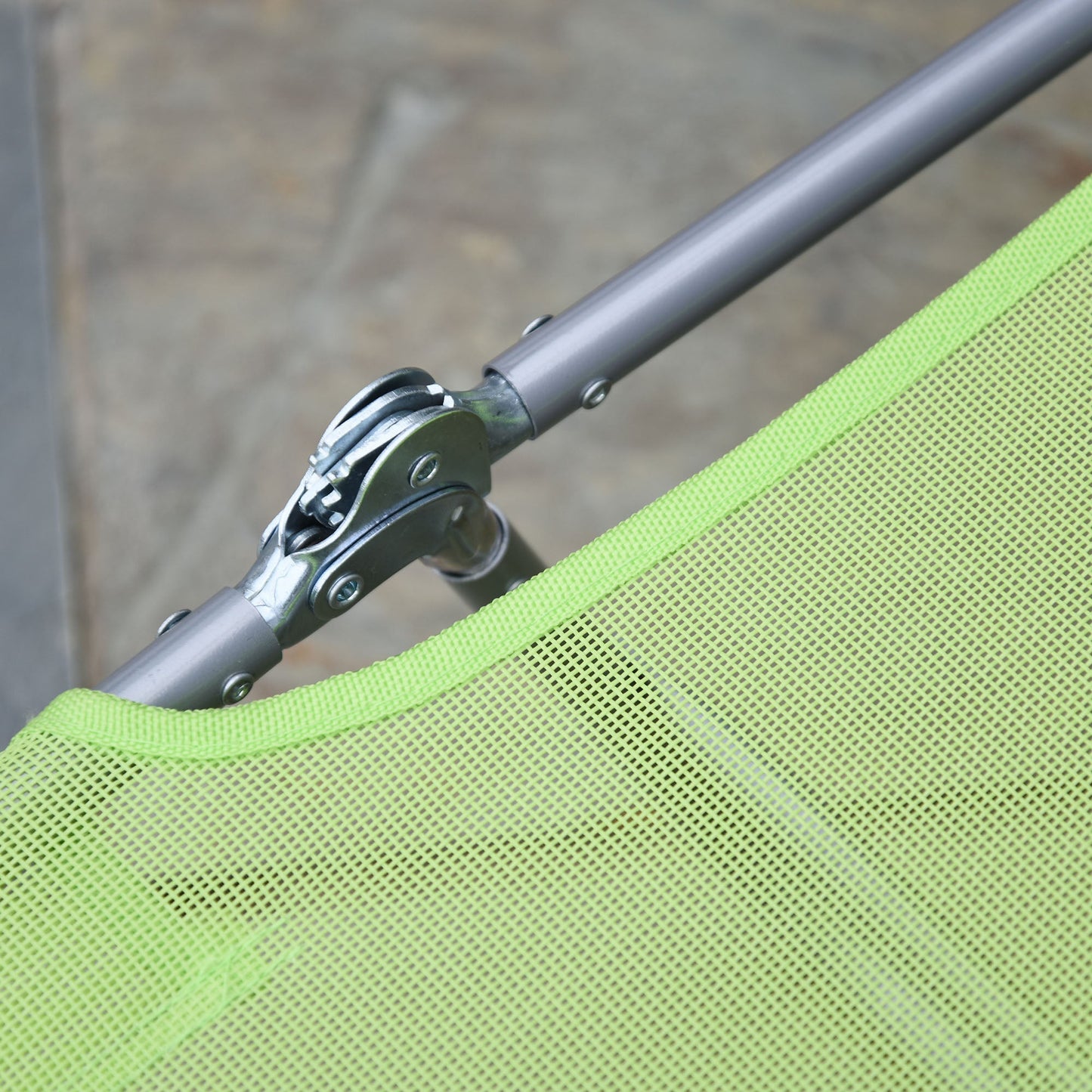Leżak składany Outsunny Single Folding - zielony