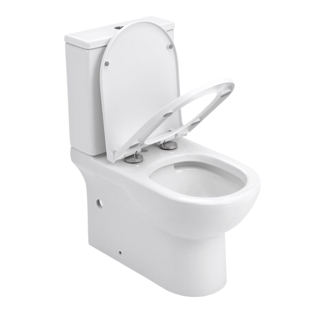63cm D Comfortable 2-Piece Elongated Toilet with Dual Flush