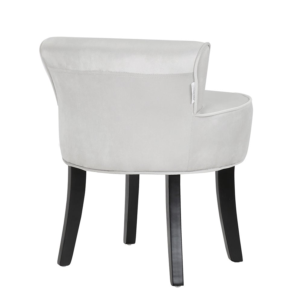Dressing Stool Table Chair Bedroom Velvet Makeup Grey