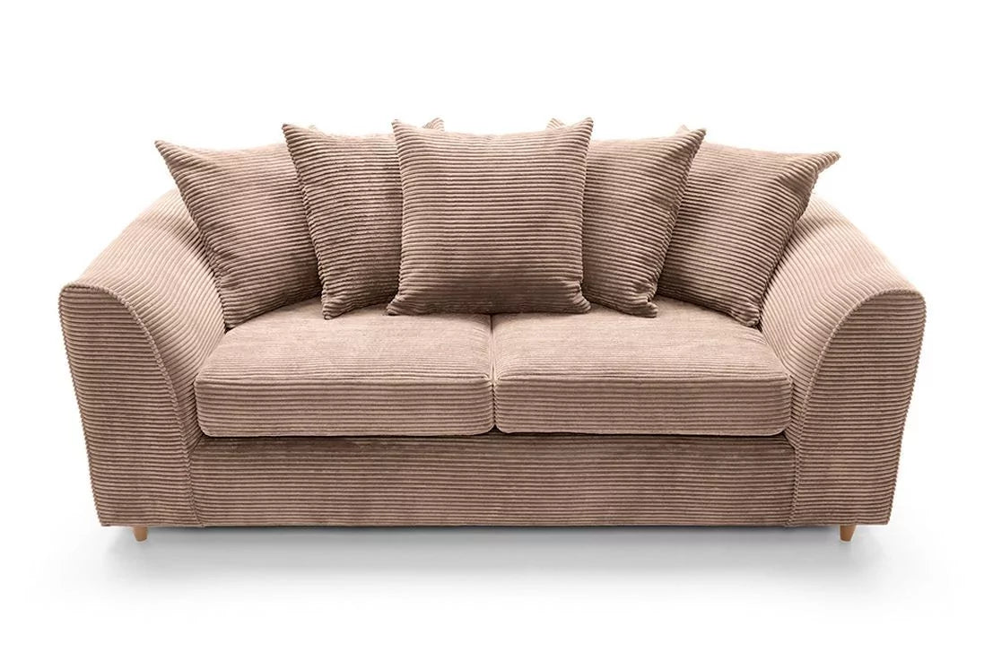 Sofa Jill Jumbo 3-osobowa - brązowa
