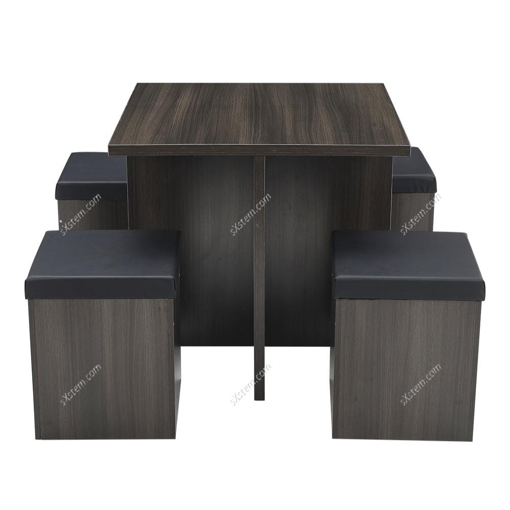 Table and 4 Stools Set