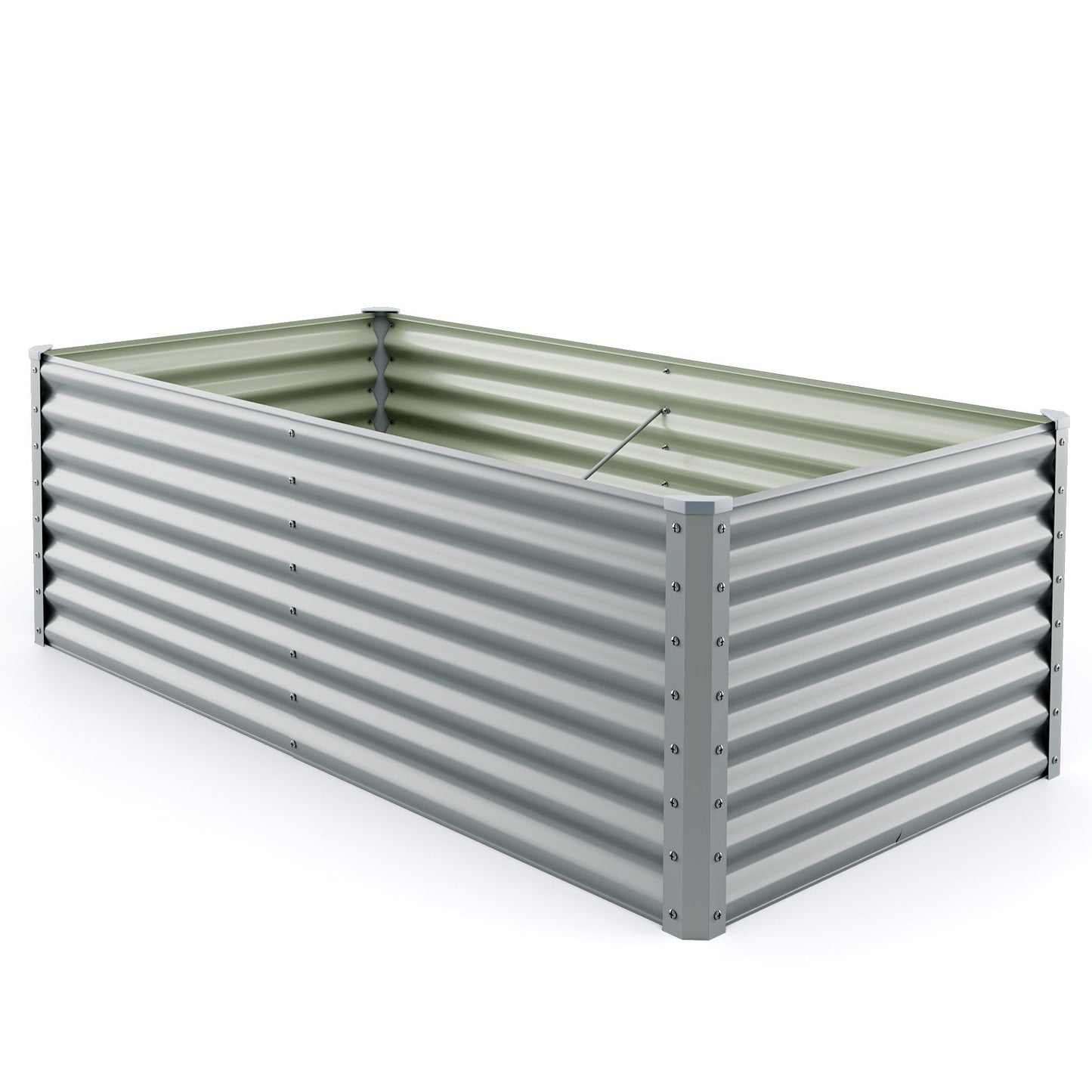 60 cm Raised Garden Bed Elevated Garden Planter with Open Bottom Design-Grey