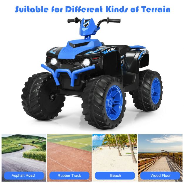 12v Elektryczny Dziecięcy Jeździk ATV / Quad-Niebieski