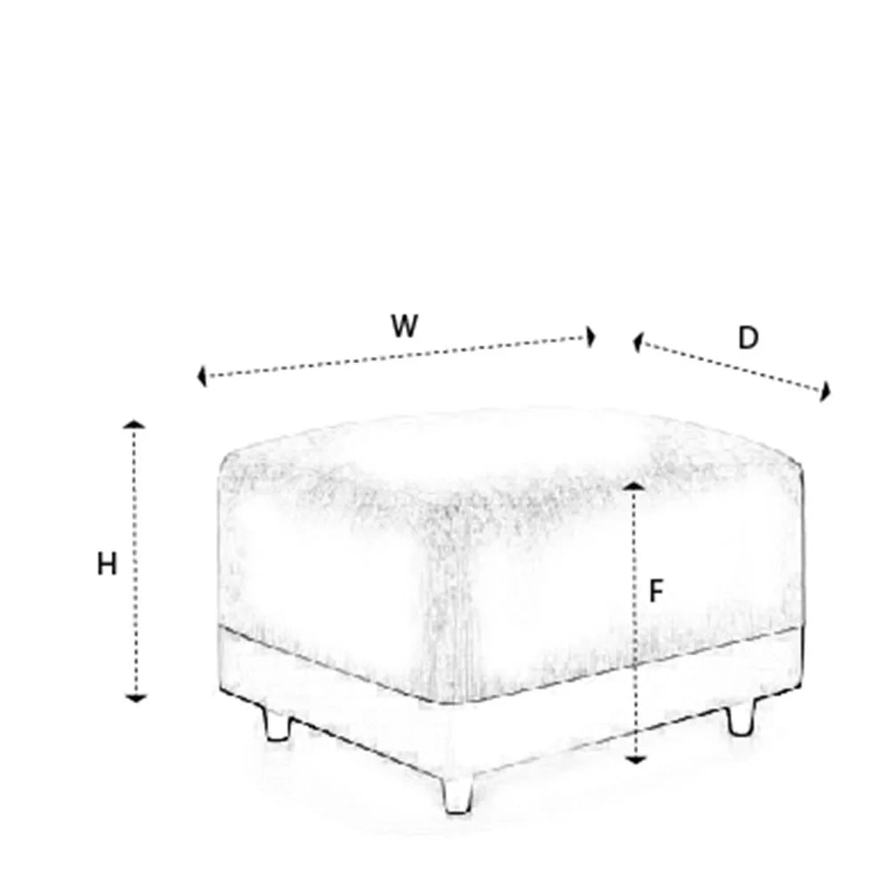 Jill Jumbo Footstool - Brown