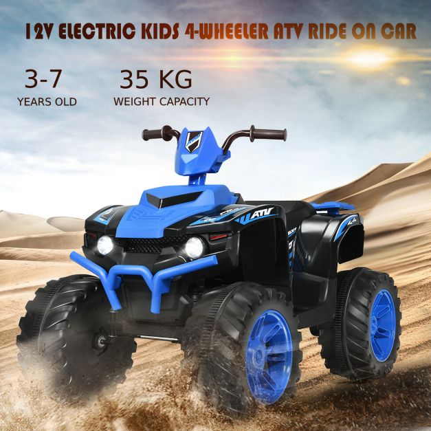 12v Elektryczny Dziecięcy Jeździk ATV / Quad-Niebieski