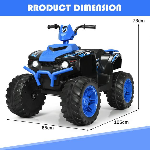 12v Elektryczny Dziecięcy Jeździk ATV / Quad-Niebieski
