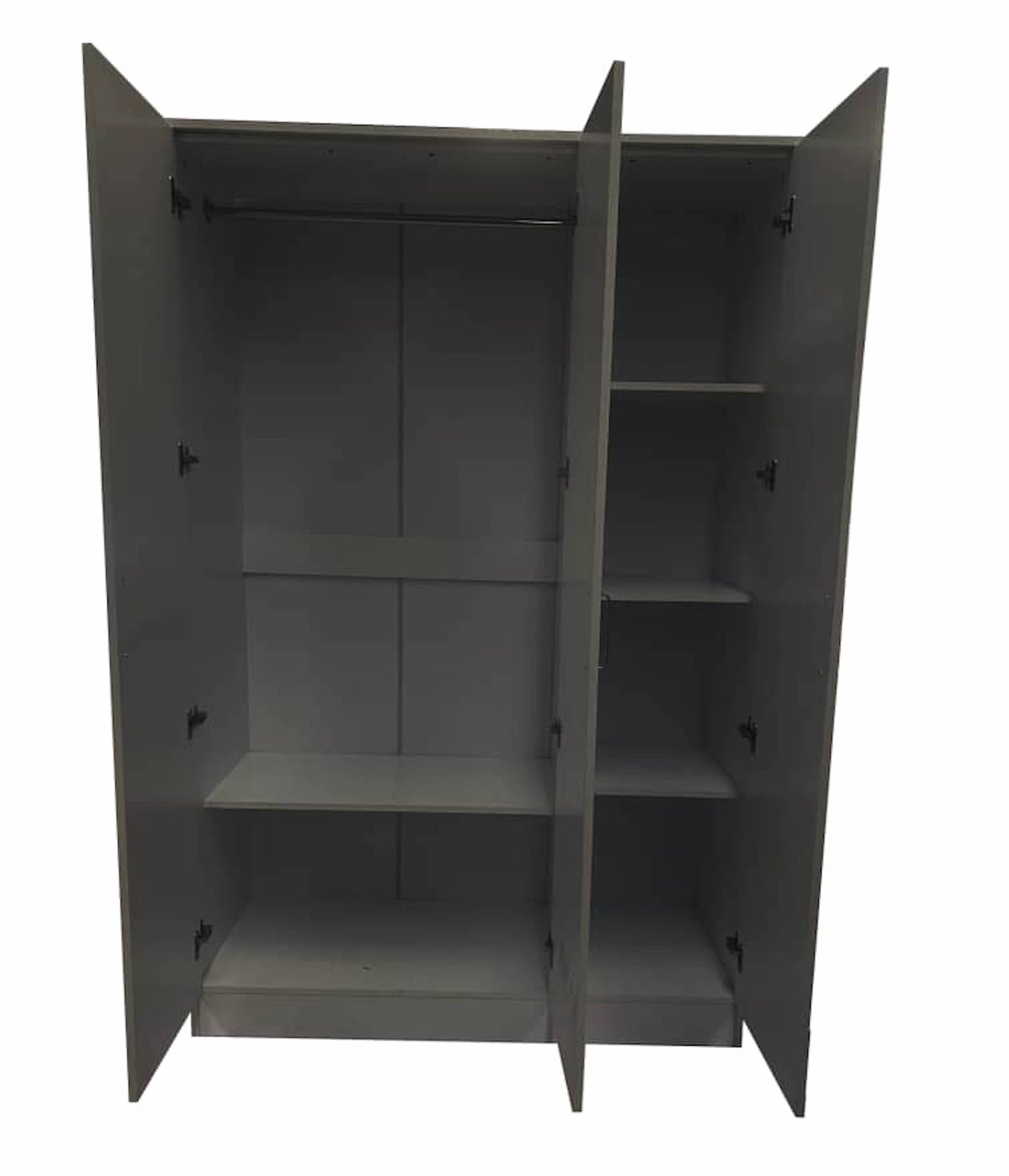 Wardrobe SLEEK 3 Door Wardrobe Black 120cm