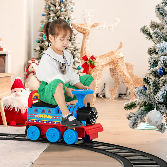 6V Battery Powered Electric Ride On Car for Boys Girls Ages 3+ Years-Navy