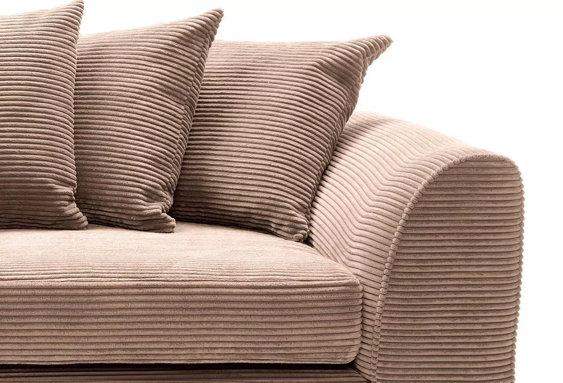 Sofa Jill Jumbo 3-osobowa - brązowa