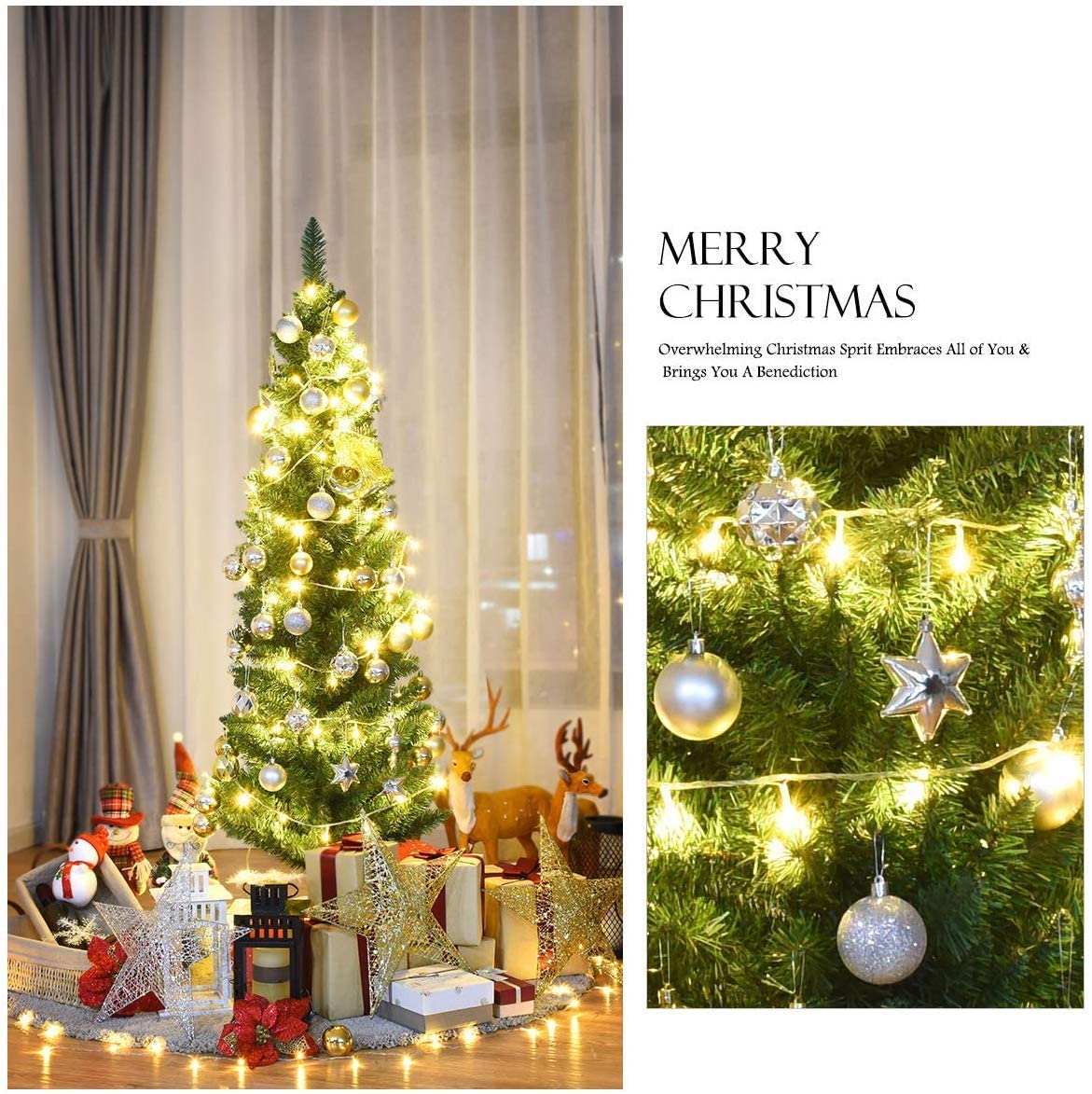 5ft Slim Artificial Christmas Tree