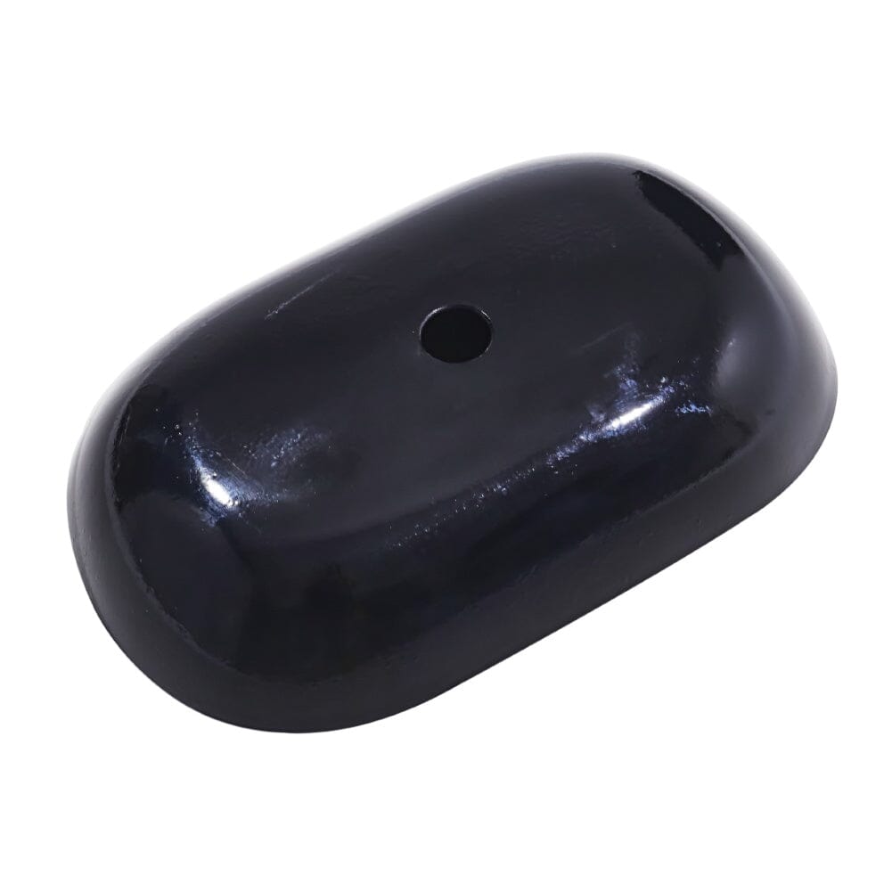 54cm W Oval Bathroom Art Tempered Glass Sink