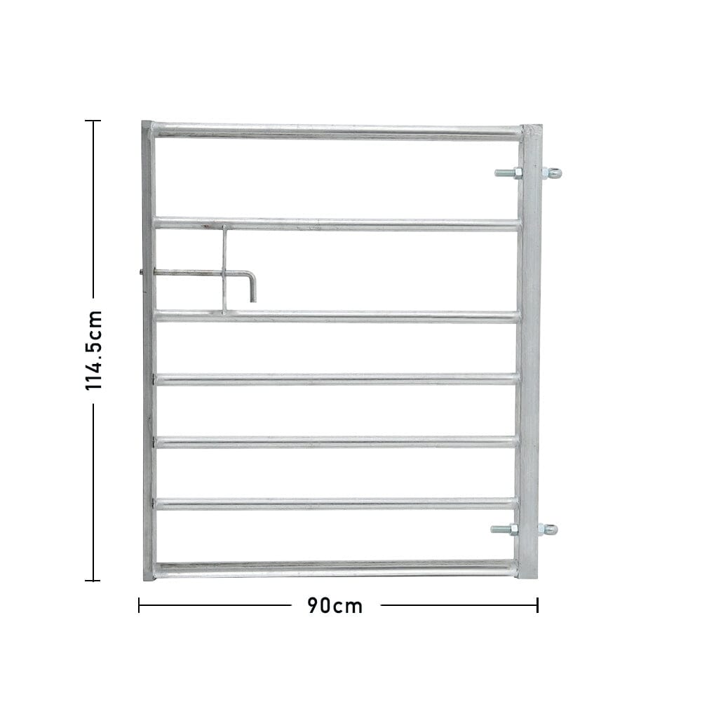 4-12FT Durable Galvanized Metal Field Gate