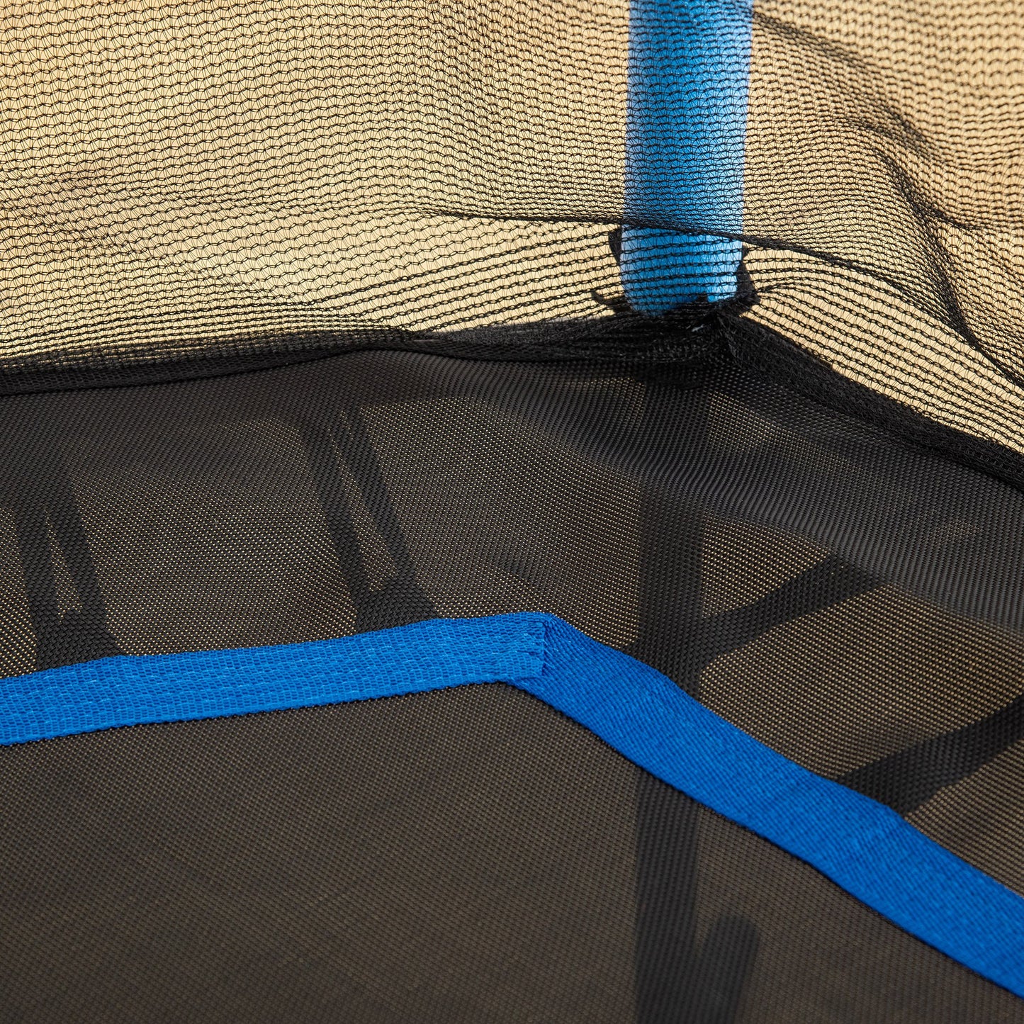 HOMCOM Kids Trampoline Mini Bouncer with Enclosure Safety Net For Ages 3-10 Years - Blue