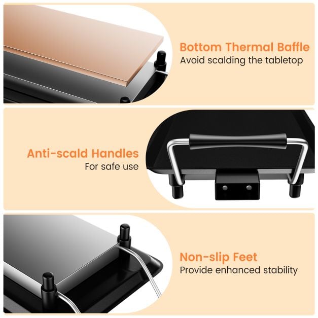 XL 70 x 23cm Electric Teppanyaki Table Griddle