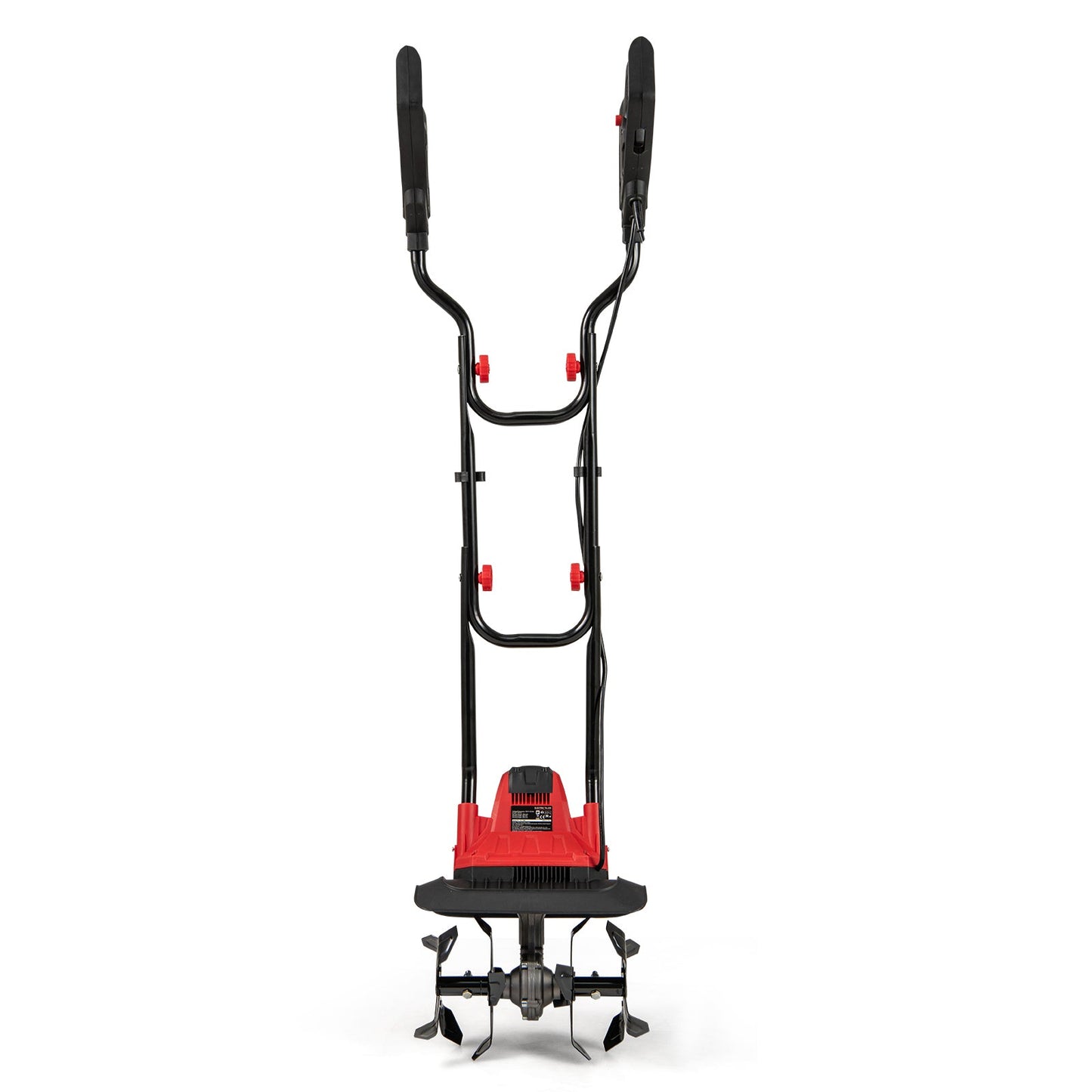 750W Powerful Foldable Garden Rototiller for Lawn Soil Digging-Red