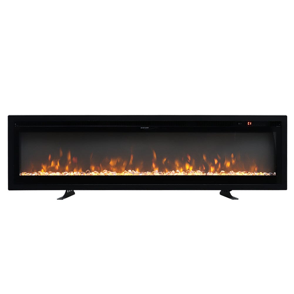 40/50/60/70/80 Inch Electric Fireplace 9 Colour LED Flame Effect Heater With Remote Control