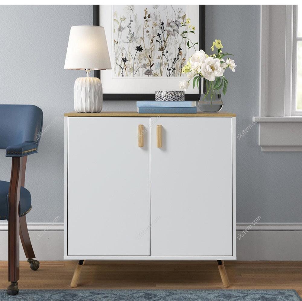 Modern Accent Storage Cabinet with Dual Doors