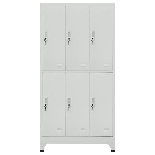 vidaXL Locker Cabinet | Grey | High-quality steel | Large | Locker Cabinet 2