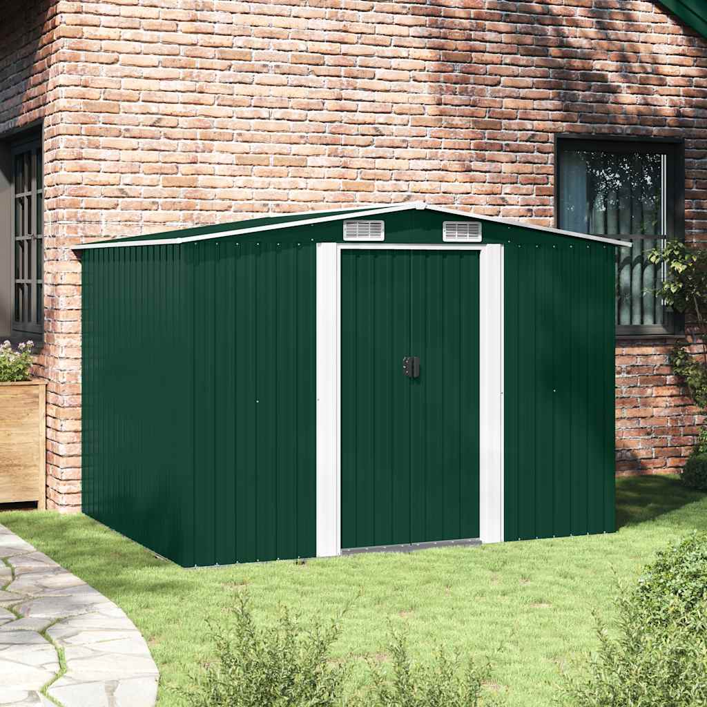 vidaXL Garden Storage Shed Metal 257x205x178 cm