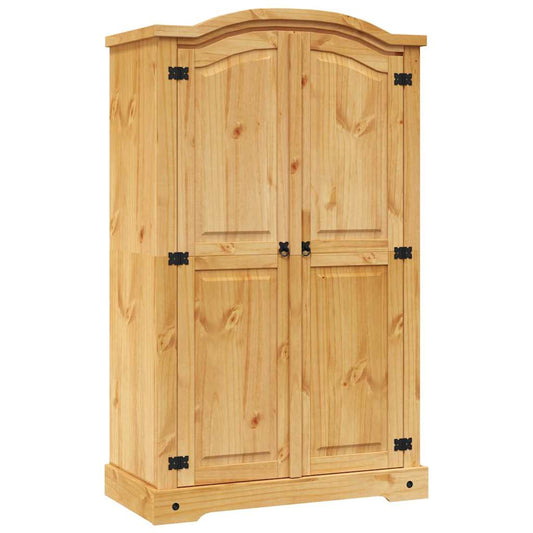 243732 vidaXL Wardrobe Mexican Pine Corona Range 2 Doors 2