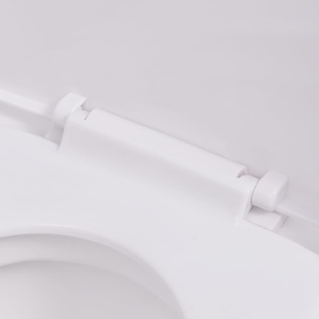 244270 vidaXL Wall Hung Toilet Ceramic White 6