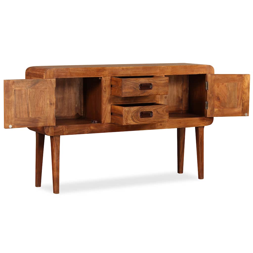 vidaXL Sideboard Solid Wood with Honey Finish 120x30x75 cm 6