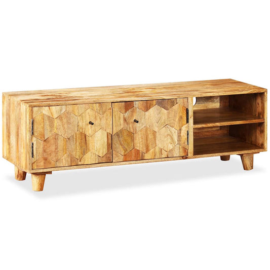 245136 vidaXL TV Cabinet Solid Mango Wood 118x35x40 cm 2