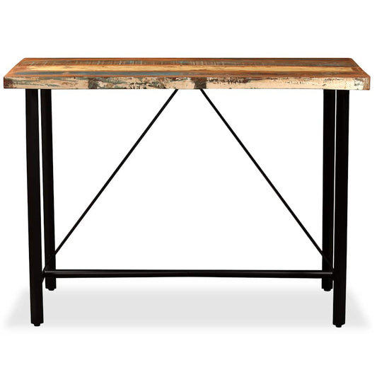 245440 vidaXL Bar Table Solid Reclaimed Wood 120x60x107 cm 2