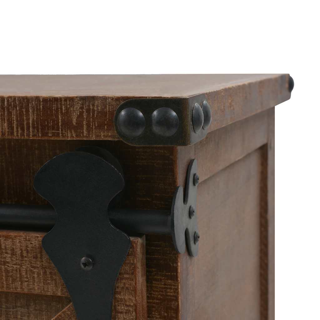 246120 vidaXL Storage Cabinet Solid Fir Wood 64x33,5x75 cm Brown 6