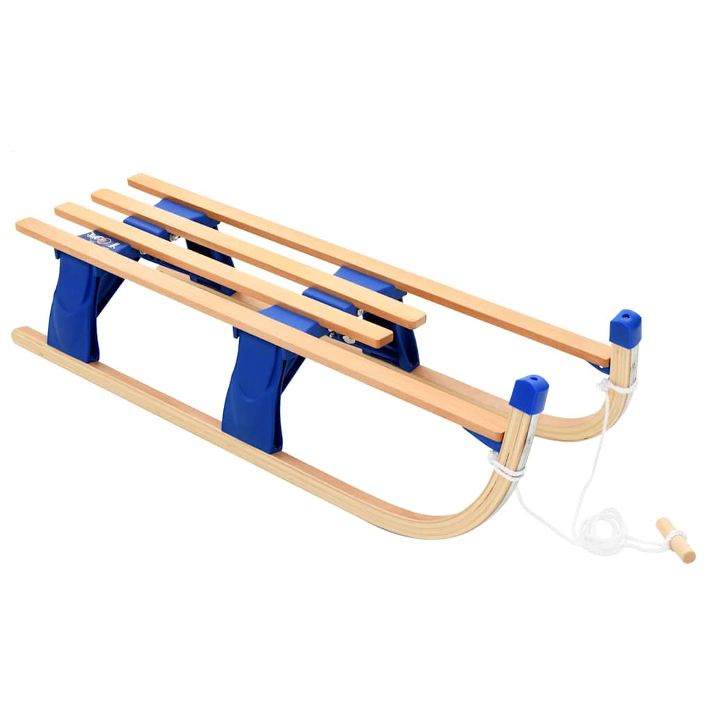 Folding Sledge Wood 110 cm Without backrest
