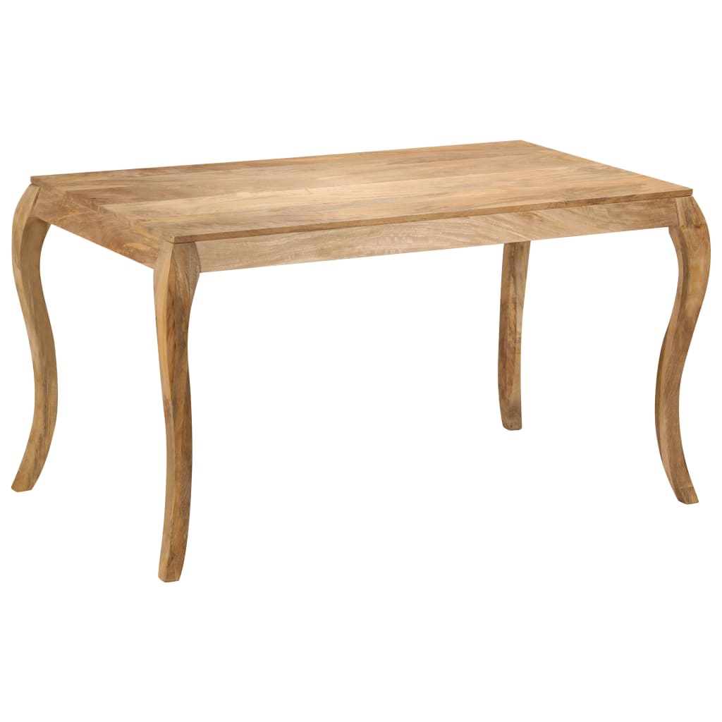 247114 vidaXL Dining Table 135x75x76 cm Solid Mango Wood 6