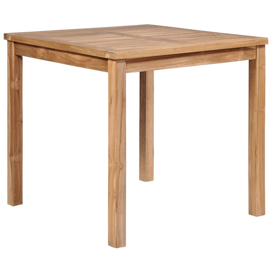3 Piece Garden Dining Set Solid Wood Teak 80 cm table length 4x armchair + table