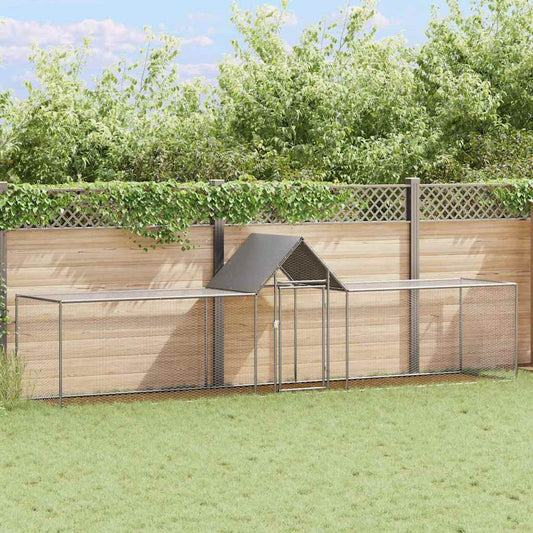 Chicken Coop Galvanised Steel 5 m 1.5 m 1 m