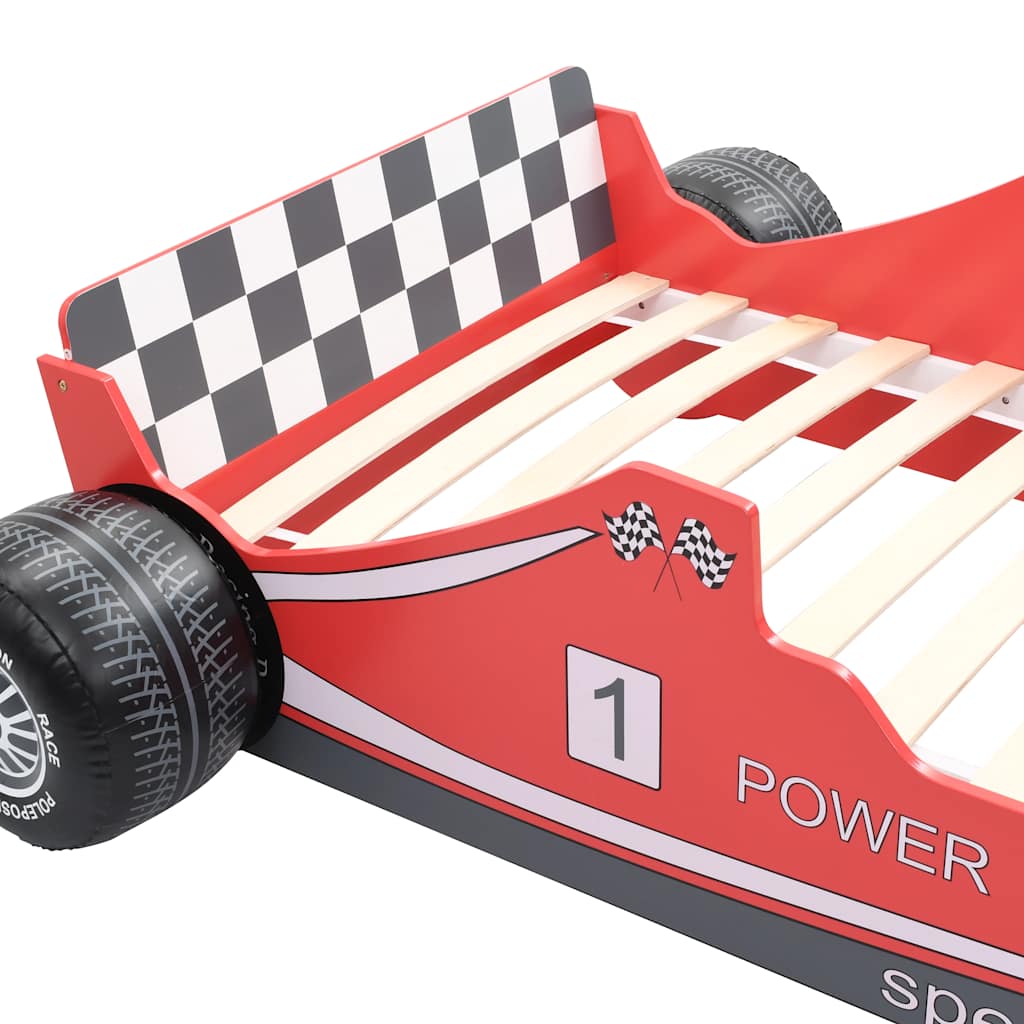 vidaXL Children's Race Car Bed 90x200 cm Red 6