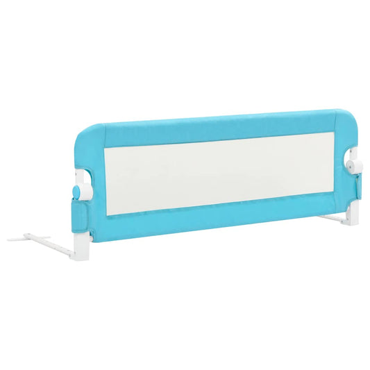 vidaXL Toddler Safety Bed Rail Blue 120x42 cm Polyester 2