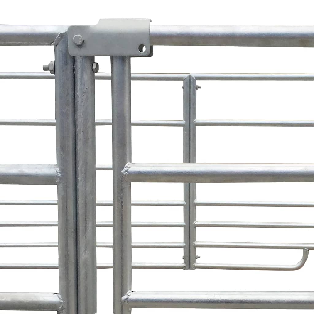 4-Panel Sheep Pen Galvanised Steel 137 x 137 x 92 cm 4
