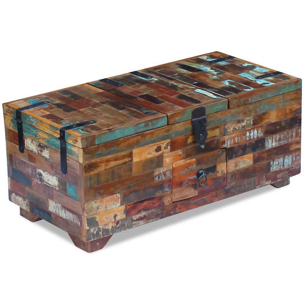243320 vidaXL Coffee Table Box Chest Solid Reclaimed Wood 80x40x35 cm 6