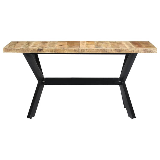 vidaXL Dining Table | Natural wood, Black 2